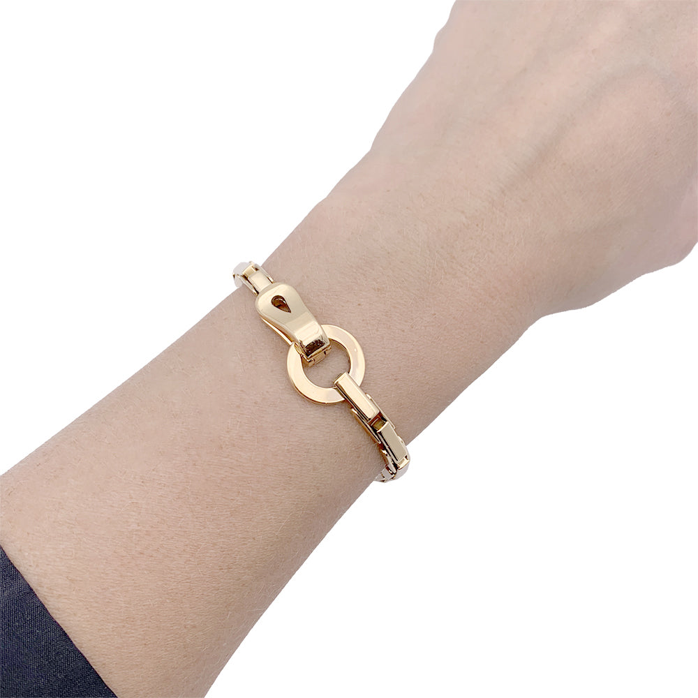 Cartier "Agrafe" bracelet in yellow gold.