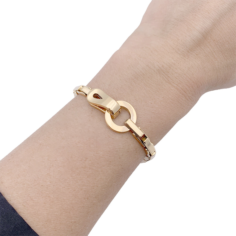 Cartier "Agrafe" bracelet in yellow gold.