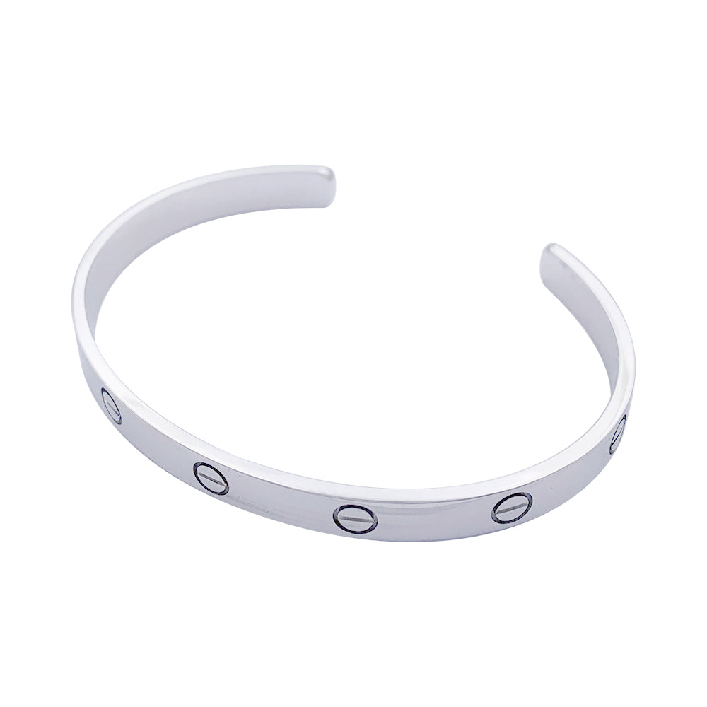 Bracelet Cartier, "Love", or blanc.