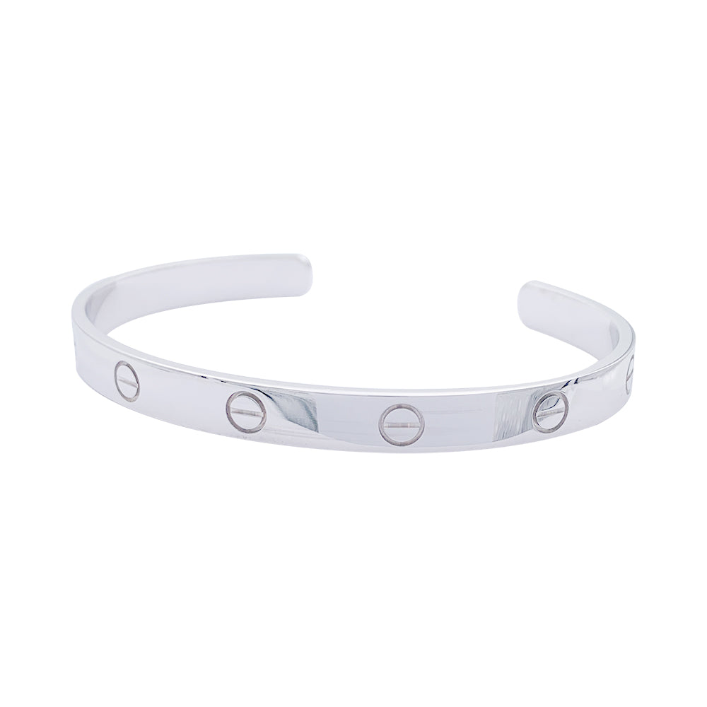 Bracelet Cartier, "Love", or blanc.