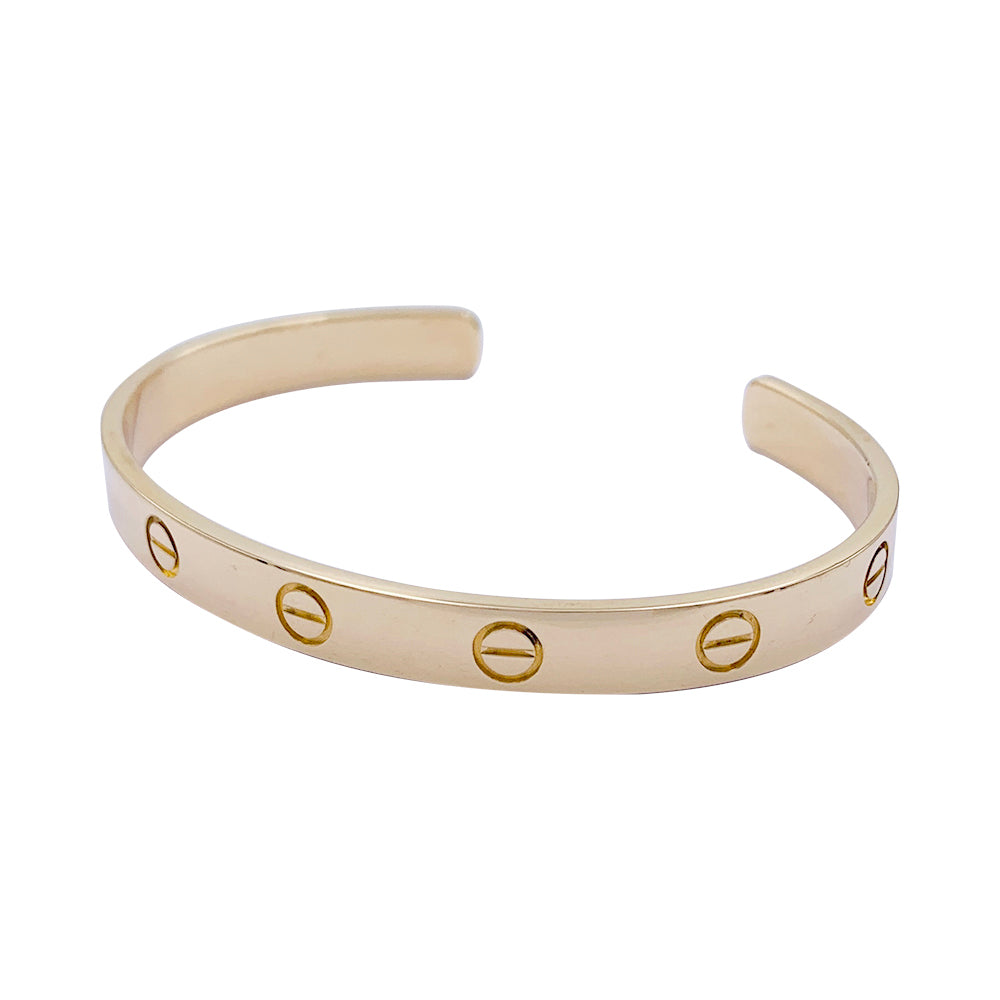 Bracelet Cartier, "Love", or jaune.