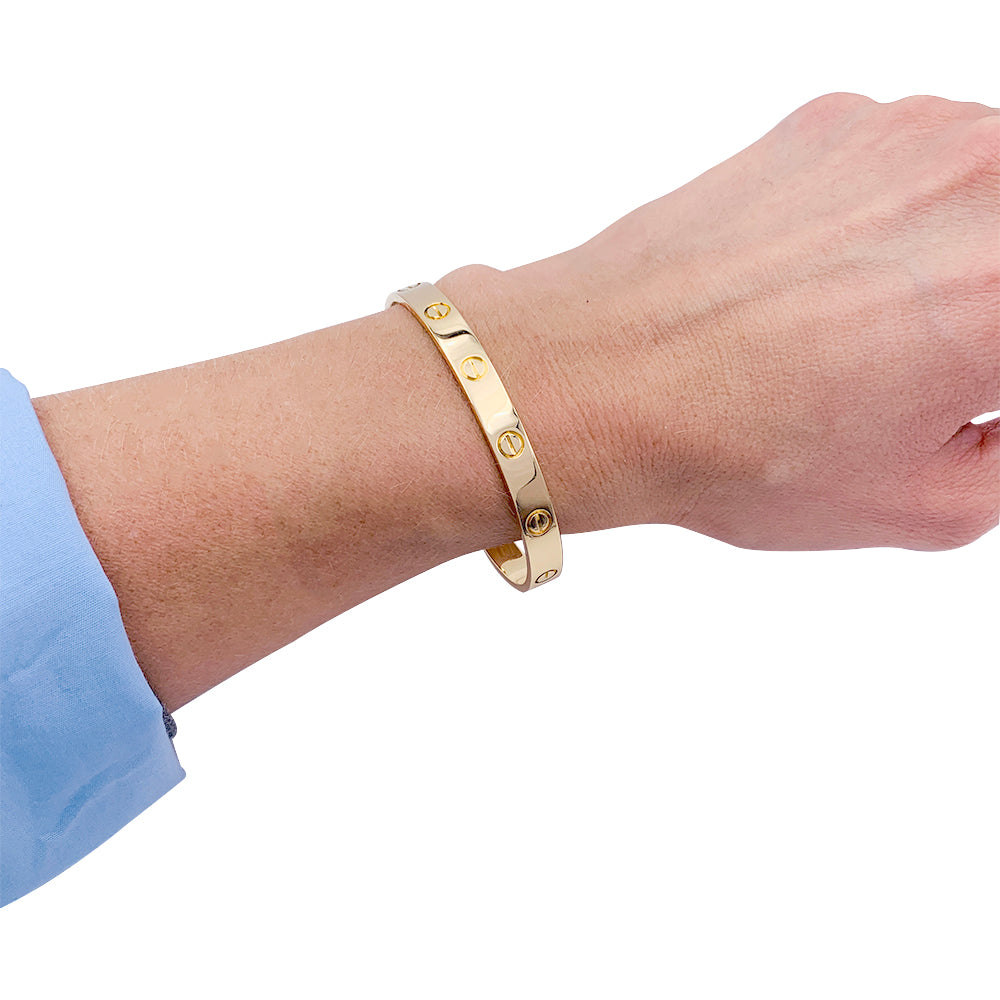 Cartier bracelet, “Love”, yellow gold.