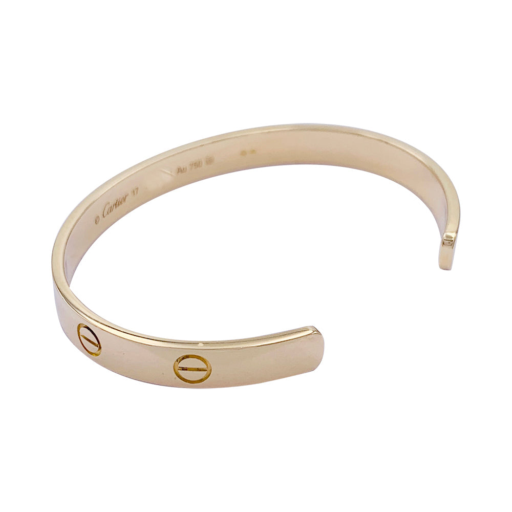 Cartier bracelet, “Love”, yellow gold.