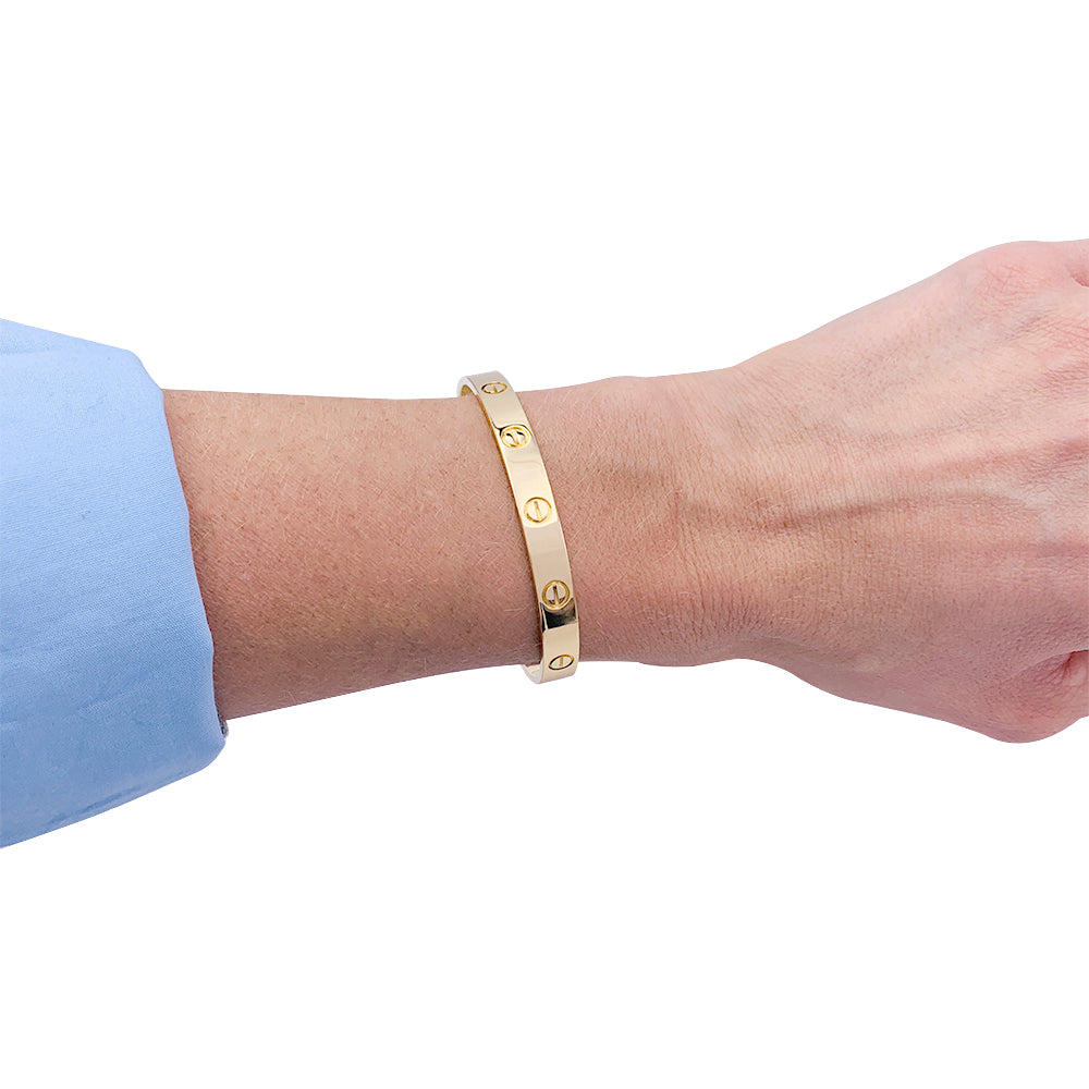 Cartier bracelet, “Love”, yellow gold.