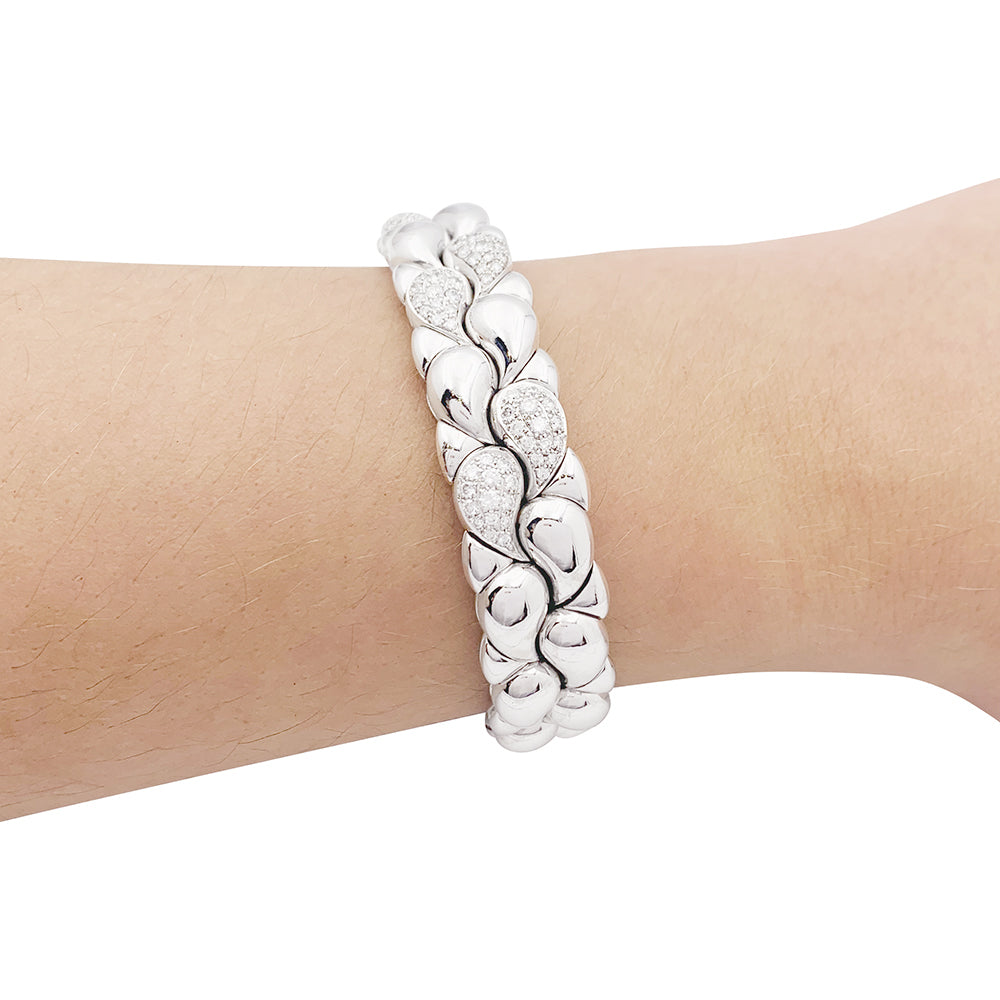 Chopard "Casmir" bracelet in white gold and diamonds.
