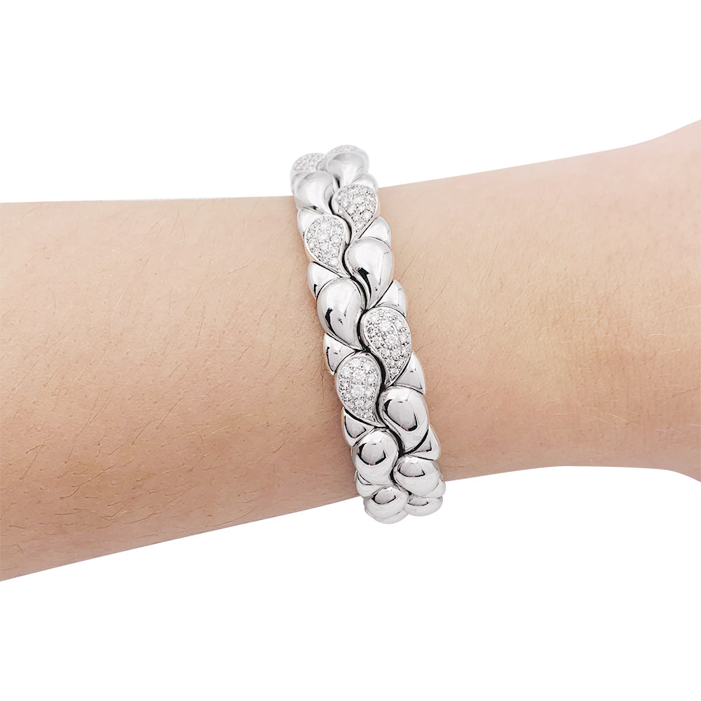 Chopard "Casmir" bracelet in white gold and diamonds.