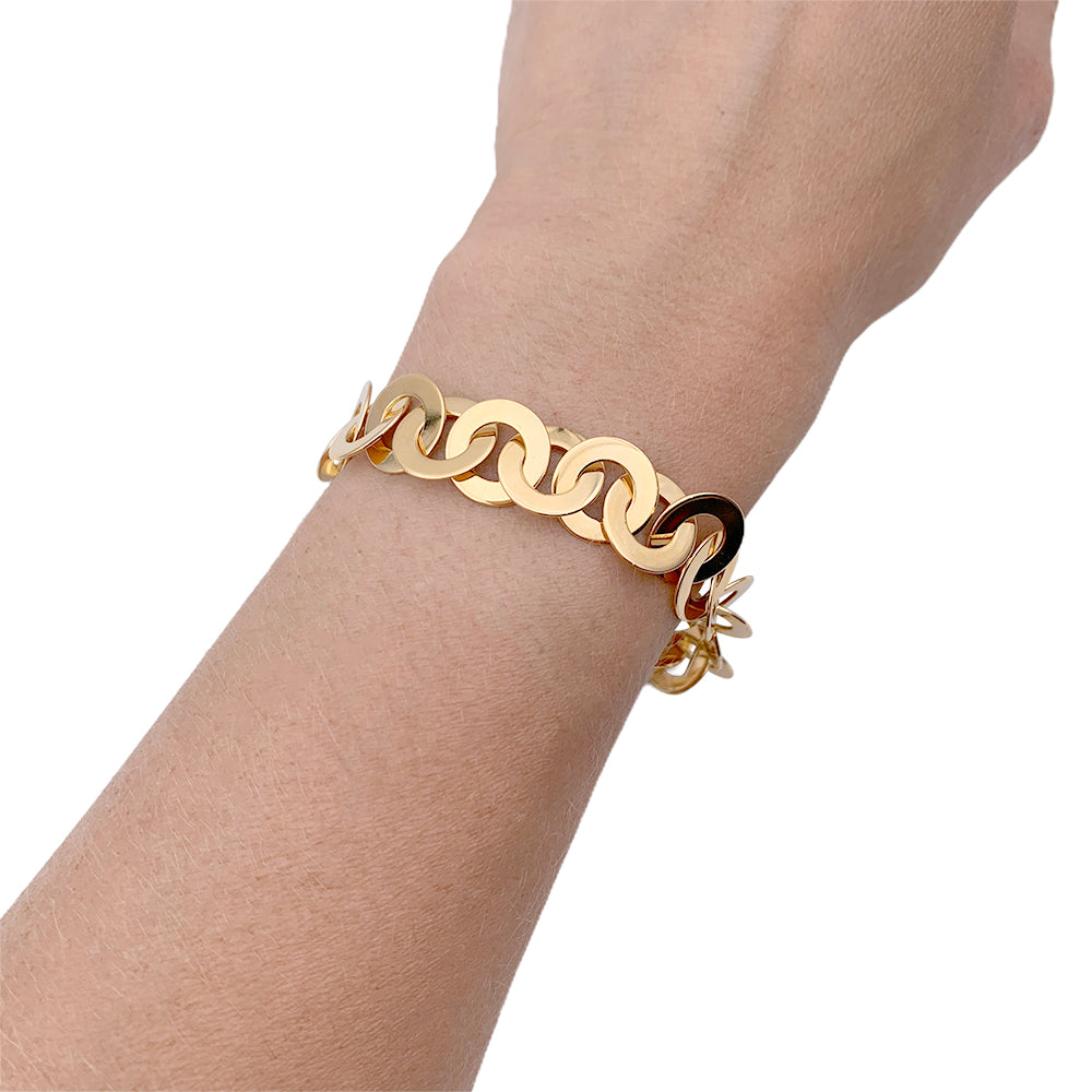 Fred bracelet, “Circles”, yellow gold.