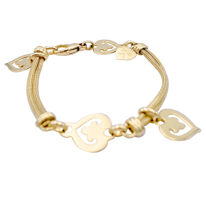 Bracelet O.J. Perrin "Légende" en or jaune.