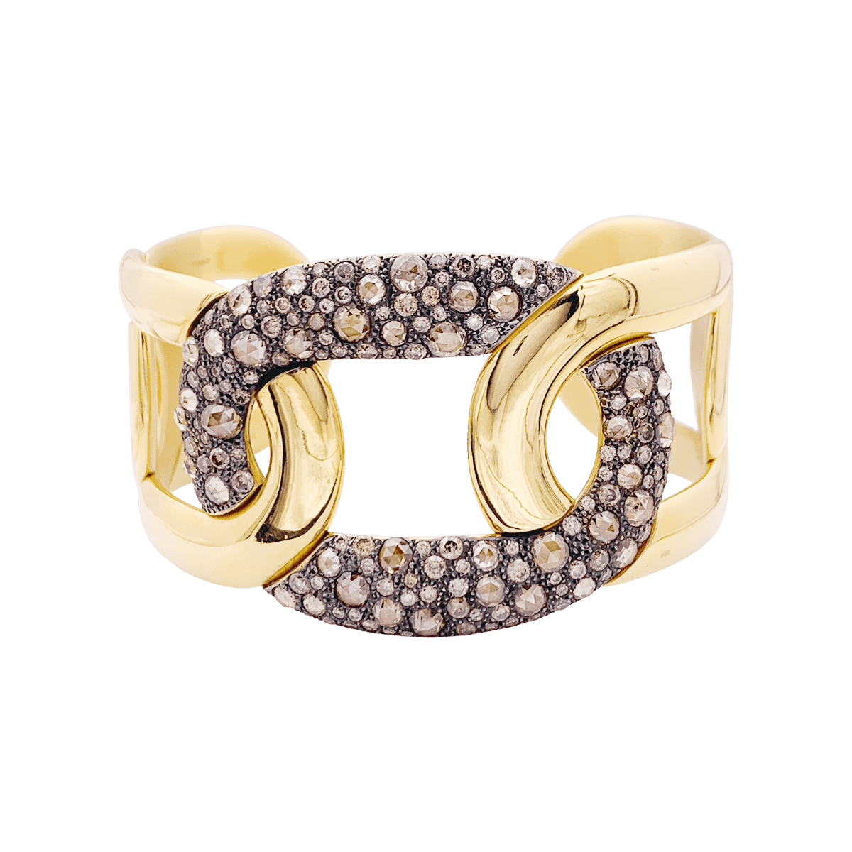 Bracelet Pomellato Tango or et diamant blancs et bruns - Maison Eloe