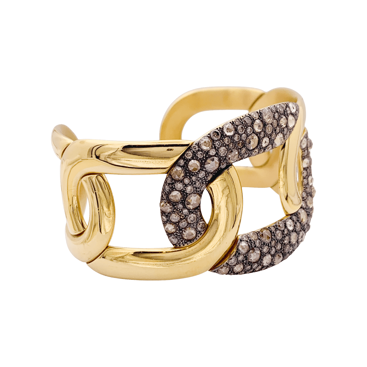 Bracelet Pomellato Tango or et diamant blancs et bruns - Maison Eloe