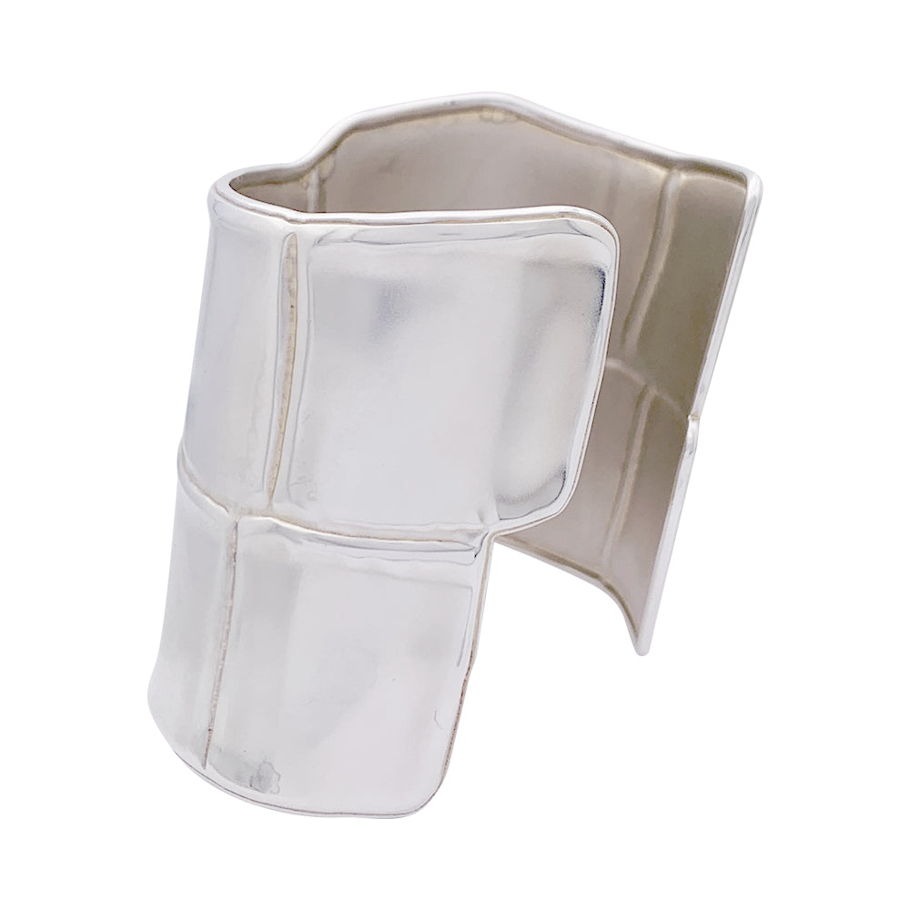 Hermès cuff, "Niloticus Eclat", silver.