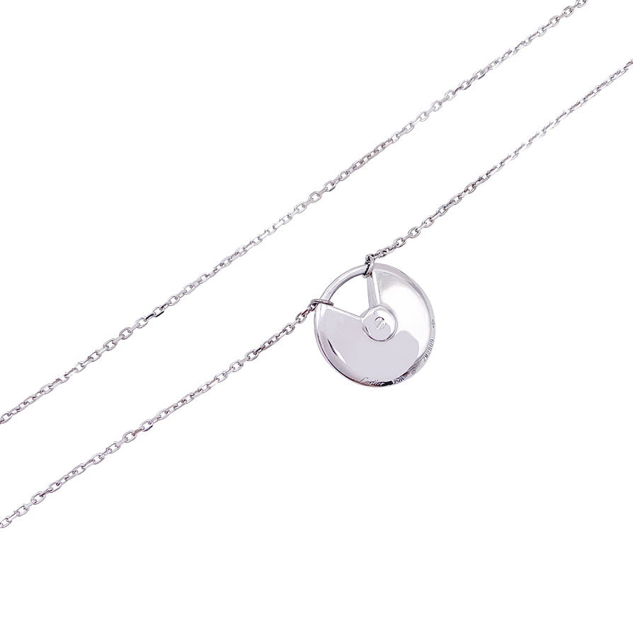 Cartier necklace, "Amulet", white gold, diamonds.