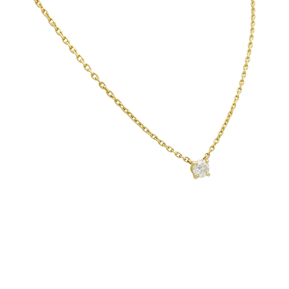 Cartier solitaire necklace, "1895", yellow gold.