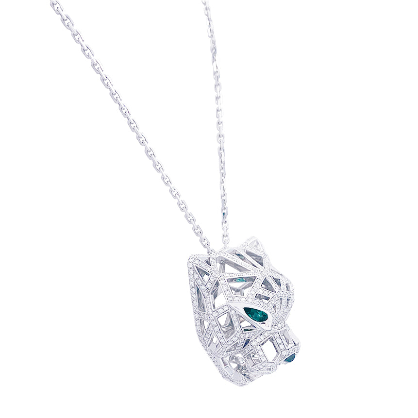 Cartier necklace, "Panthère de Cartier", white gold, diamonds.