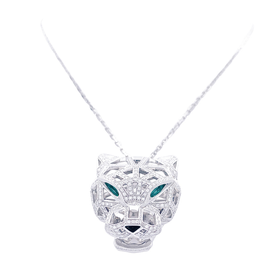 Cartier necklace, "Panthère de Cartier", white gold, diamonds.