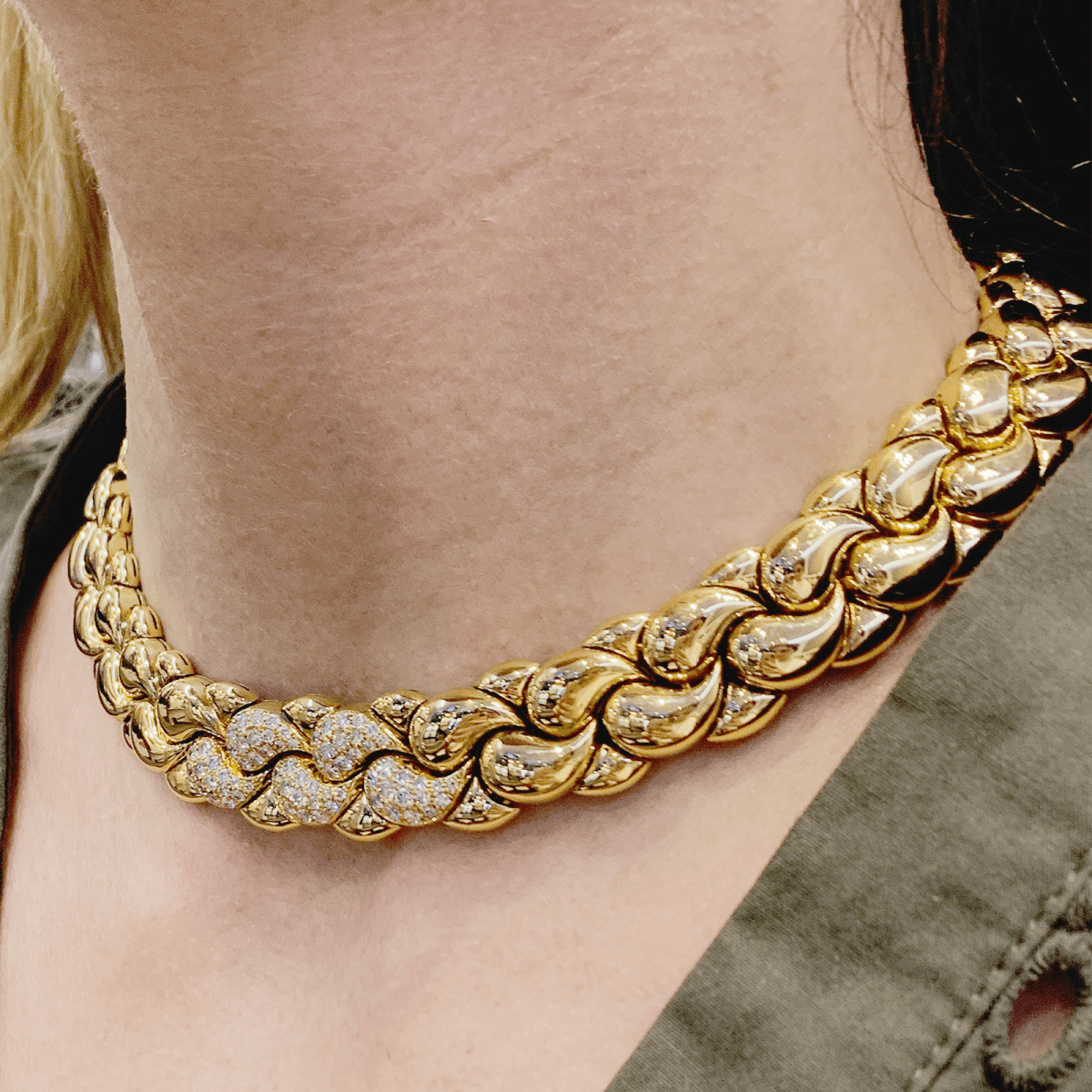 Collier - Sautoir CHOPARD CASMIR, or et diamants. - Maison Eloe