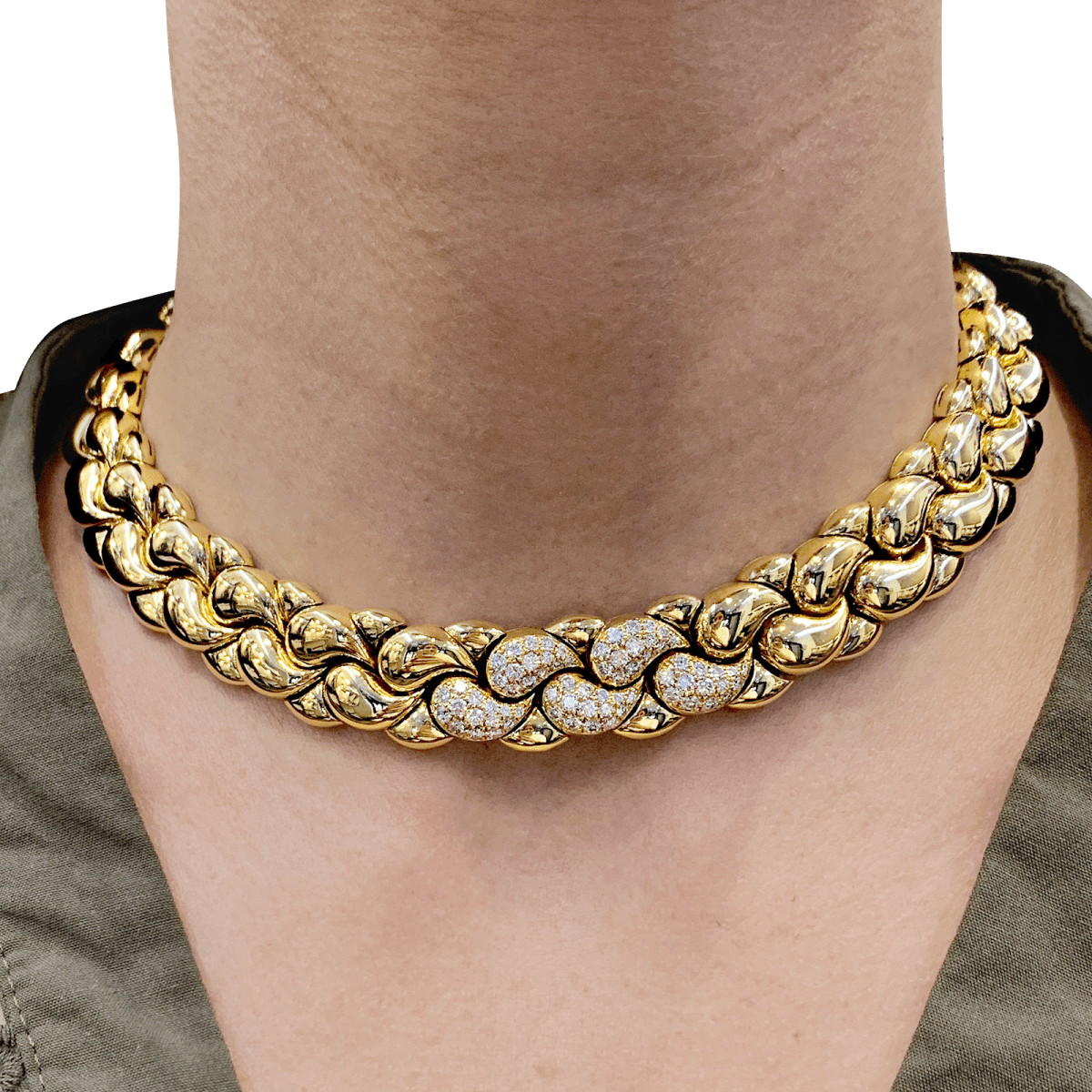 Collier - Sautoir CHOPARD CASMIR, or et diamants. - Maison Eloe