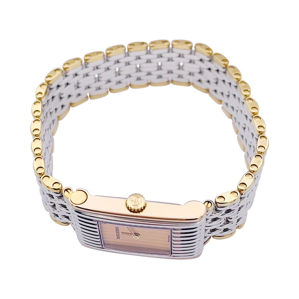 Montre Boucheron, "Reflet", acier et or jaune.
