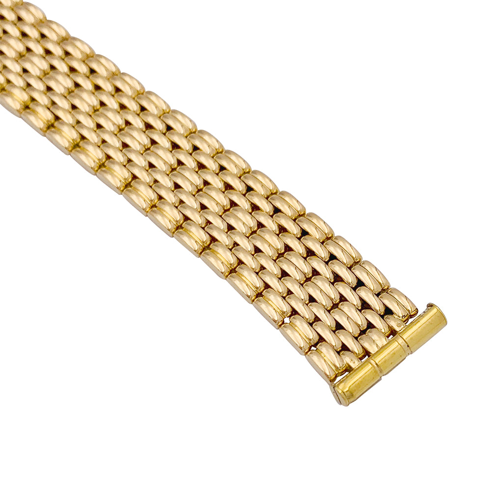 Boucheron "Reflet" yellow gold watch.