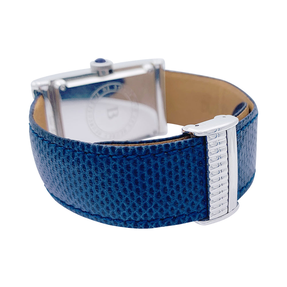 Boucheron watch, "Reflet Large", steel, leather.