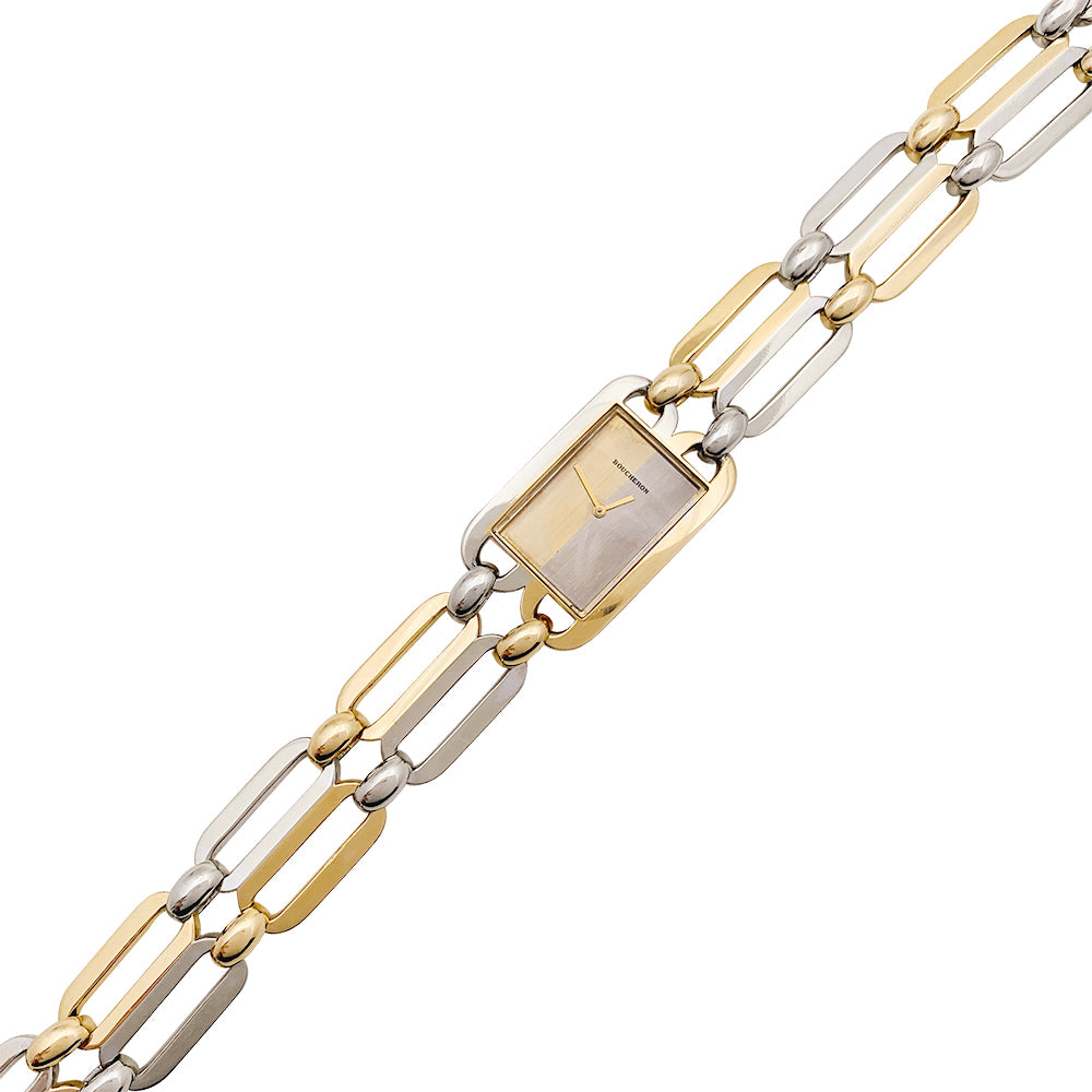 Montre Boucheron vintage, deux ors.
