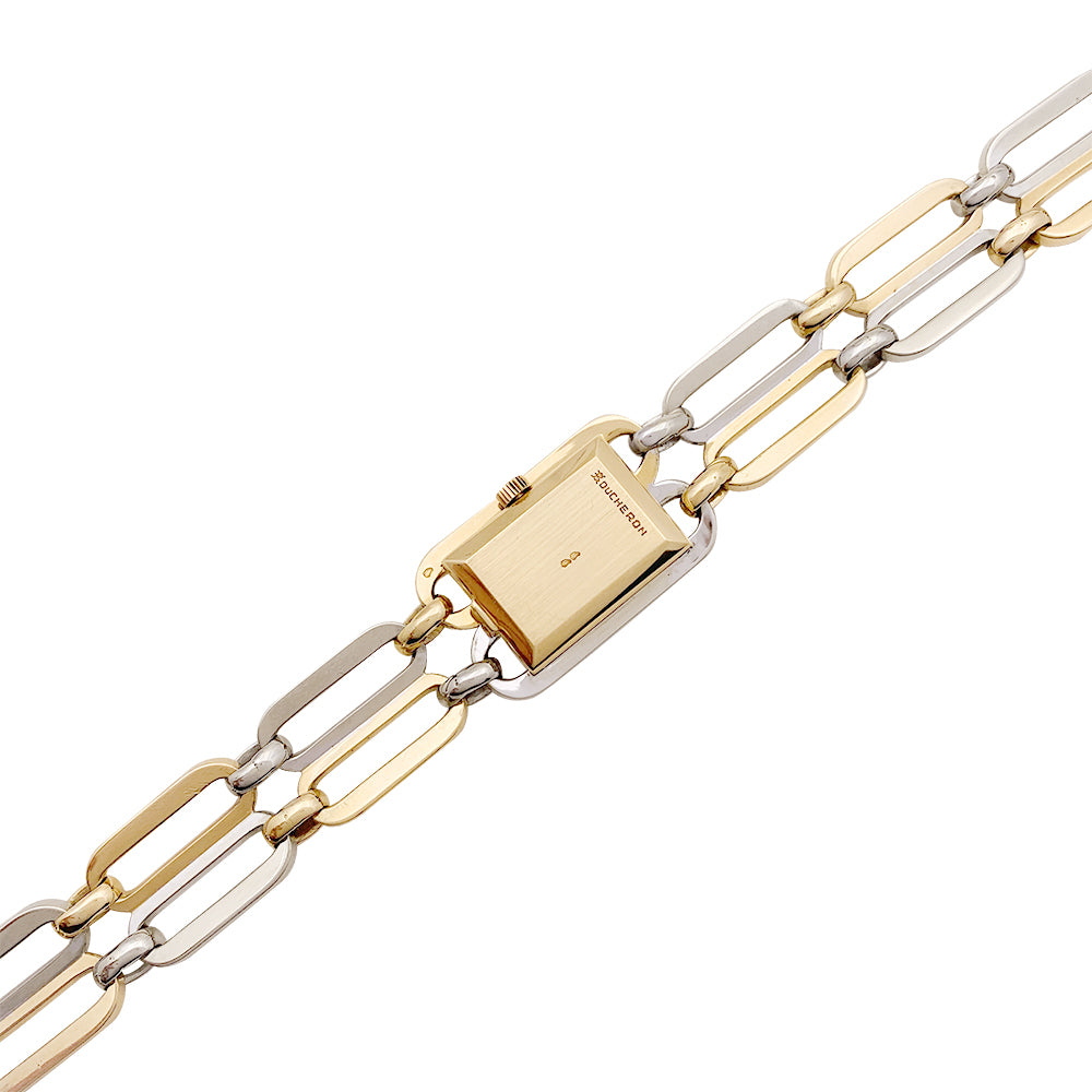 Vintage Boucheron watch, two golds.