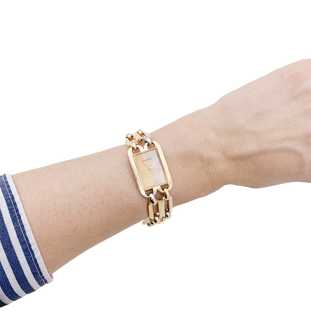 Vintage Boucheron watch, two golds.