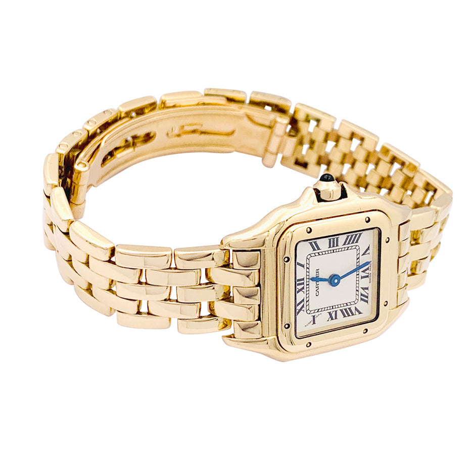 Cartier watch, "Panther", yellow gold.