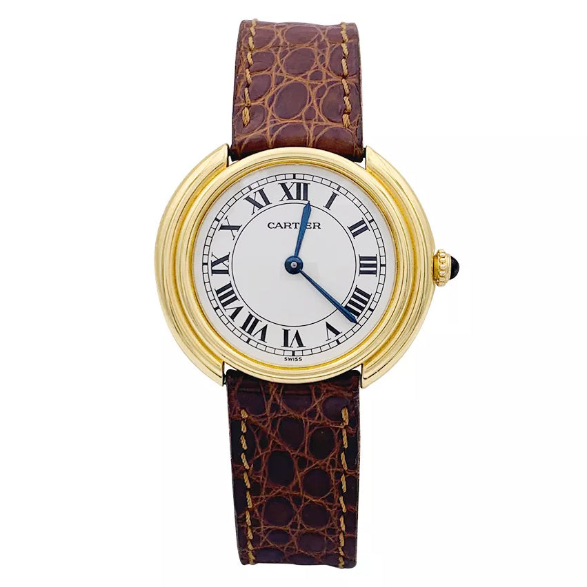 Cartier watch, "Vendôme", yellow gold.