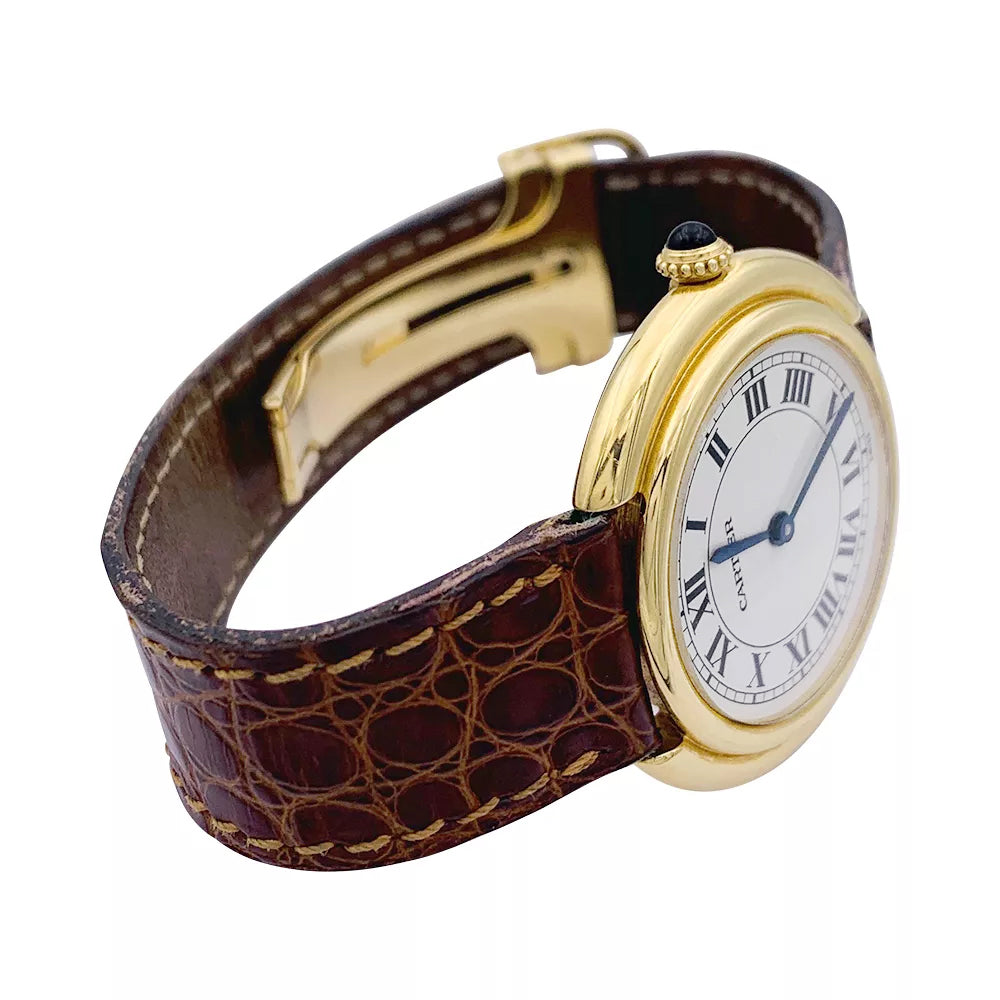Cartier watch, "Vendôme", yellow gold.