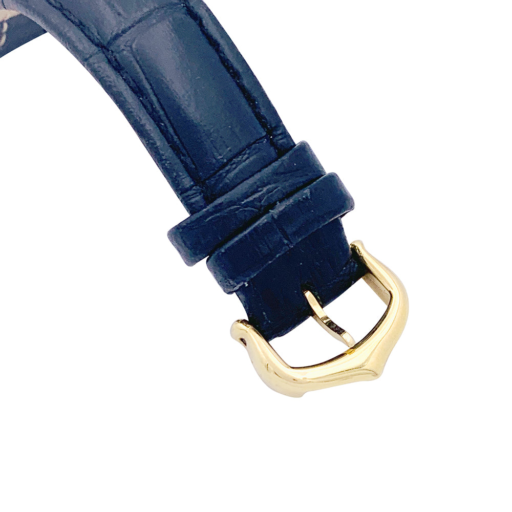 Cartier watch, "Tank Obus", yellow gold, leather.