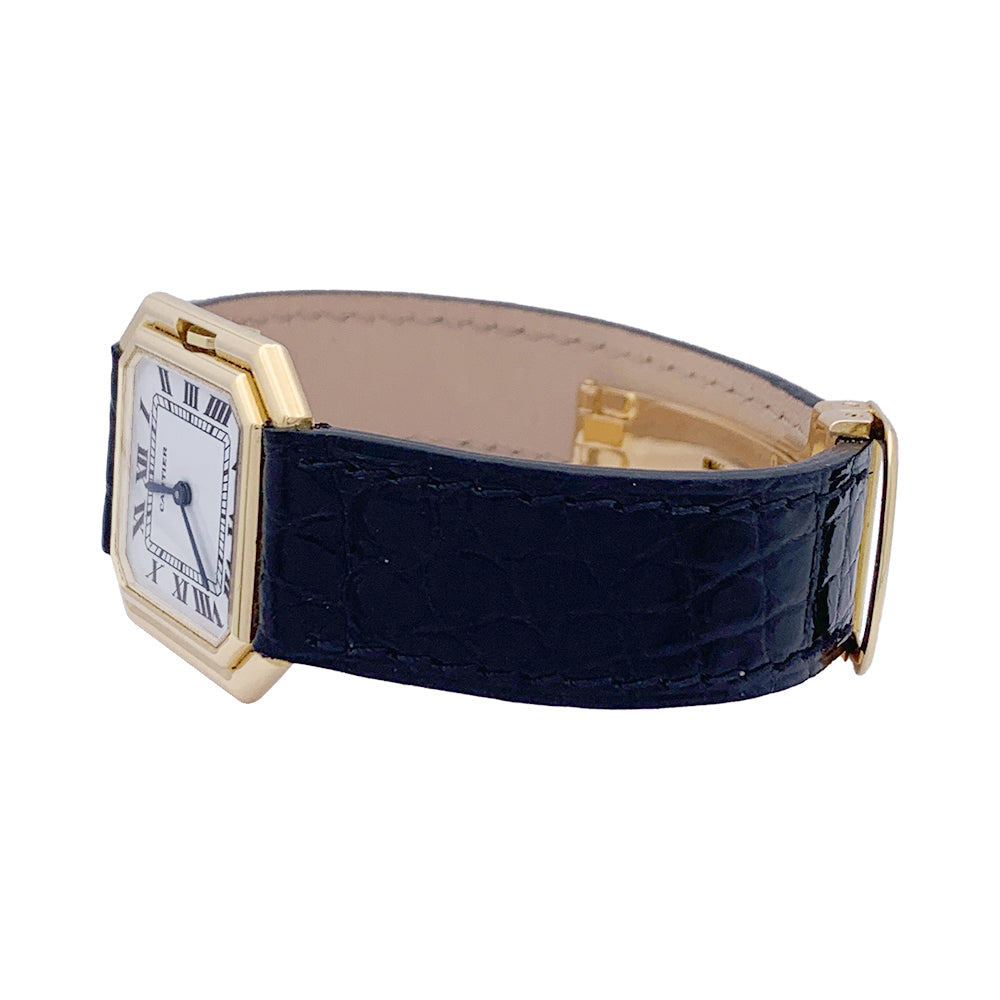 Cartier watch, "Belt", yellow gold, leather.