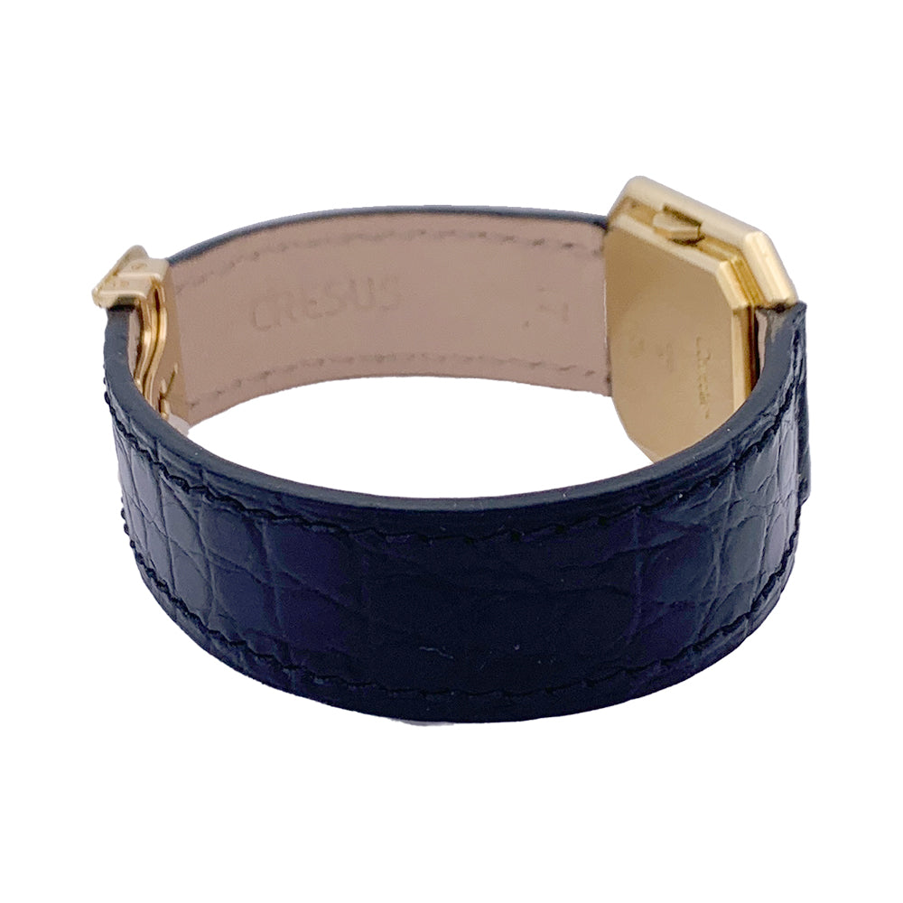 Cartier watch, "Belt", yellow gold, leather.