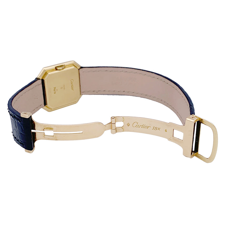 Cartier watch, "Belt", yellow gold, leather.