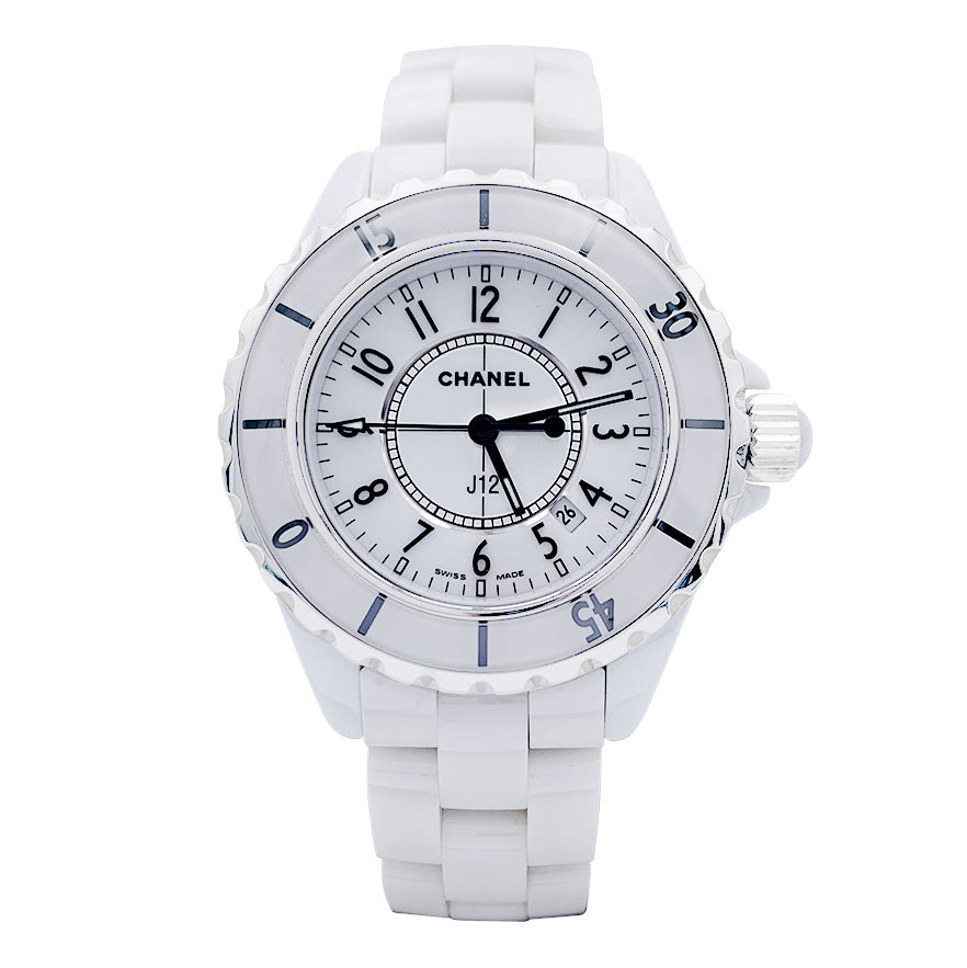 Montre Chanel, "J12", céramique blanche.