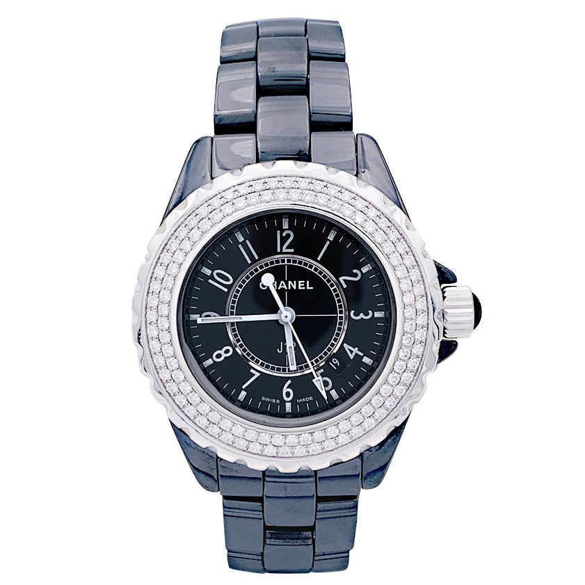 Montre Chanel, "J12", céramique noire.
