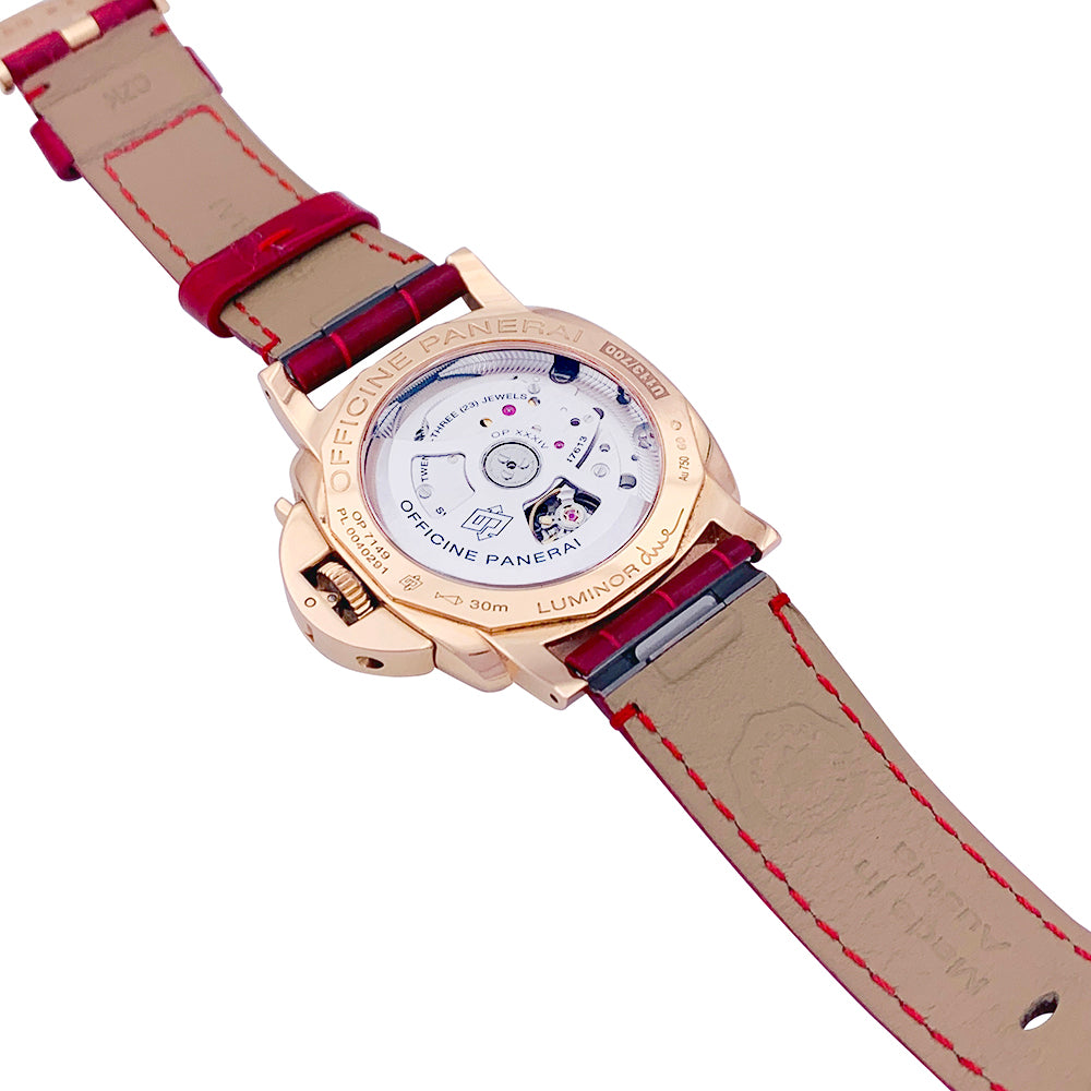 Montre Panerai "Luminor Due" or rose.