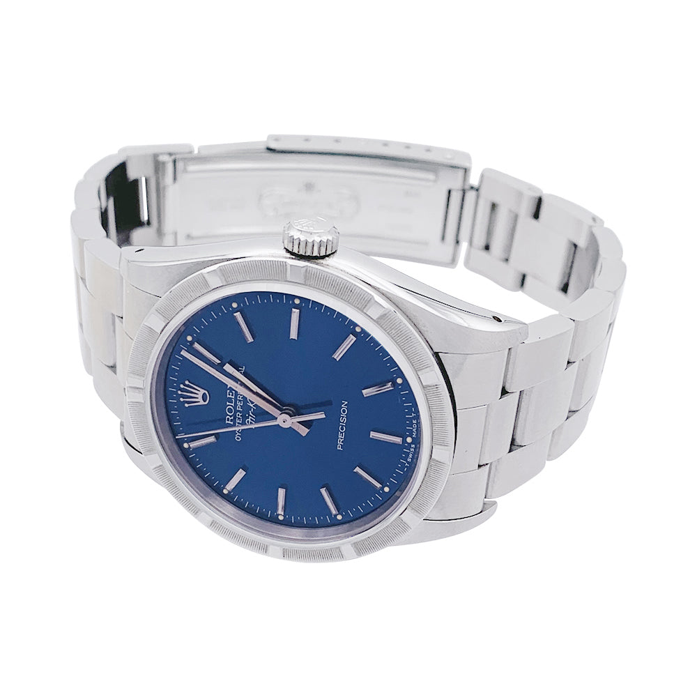 Rolex watch, "Oyster Perpetual Air-King", in steel on steel.