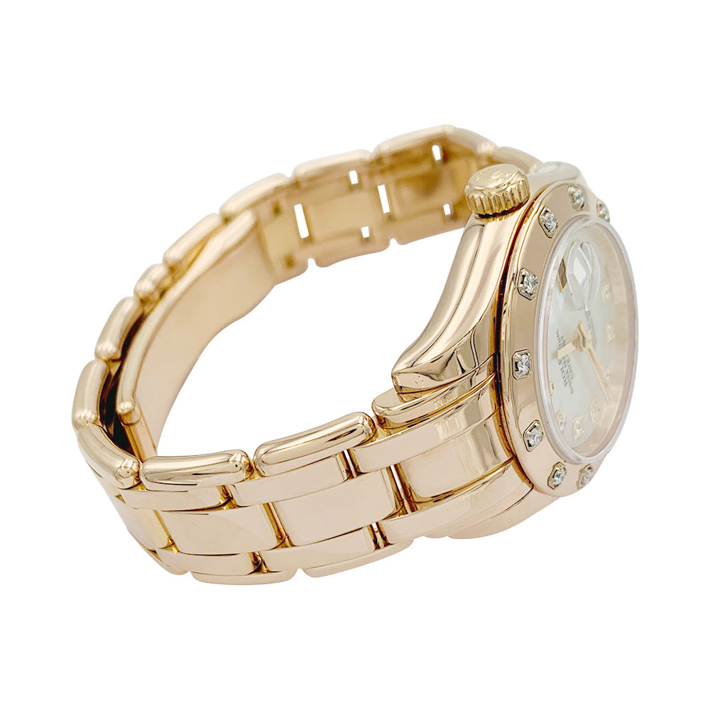 Rolex watch, "Pearl Master", pink gold, mother-of-pearl and diamonds.