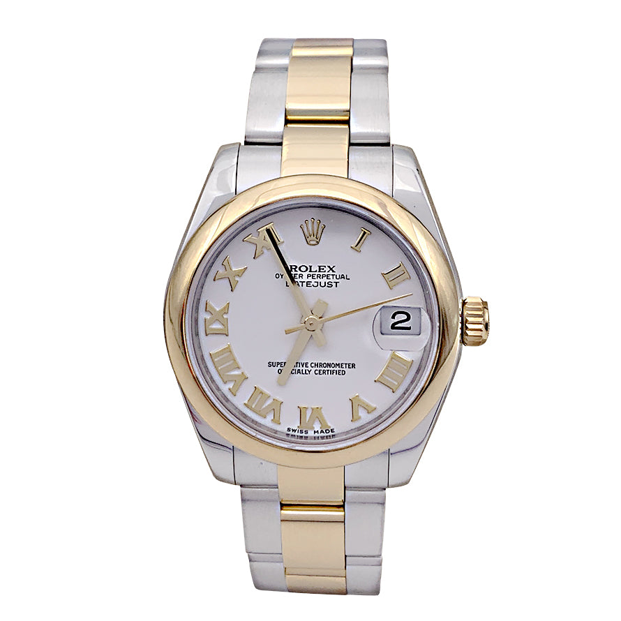Montre Rolex or et acier Oyster Date