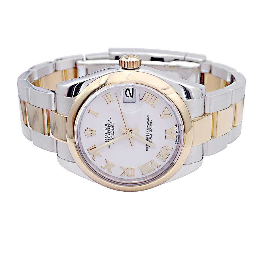 Montre Rolex or et acier Oyster Date