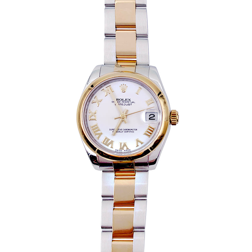 Rolex gold and steel Oyster Date watch
