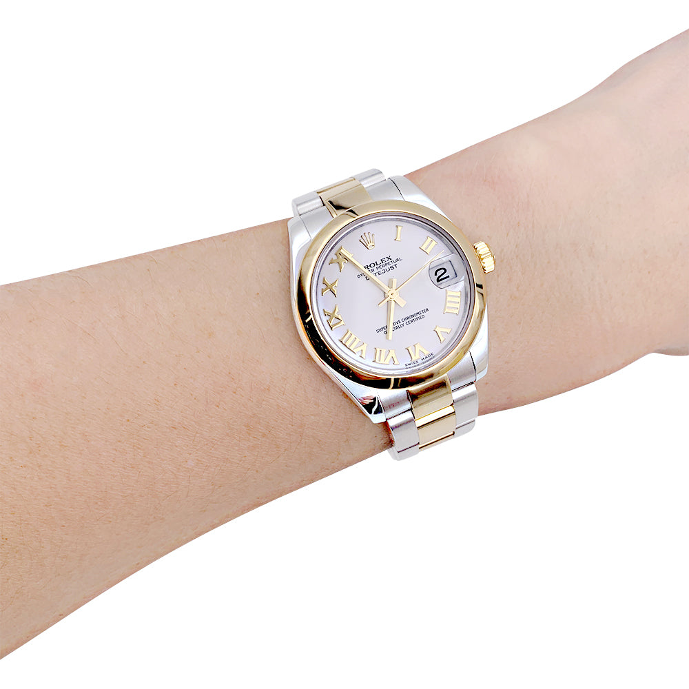 Rolex gold and steel Oyster Date watch