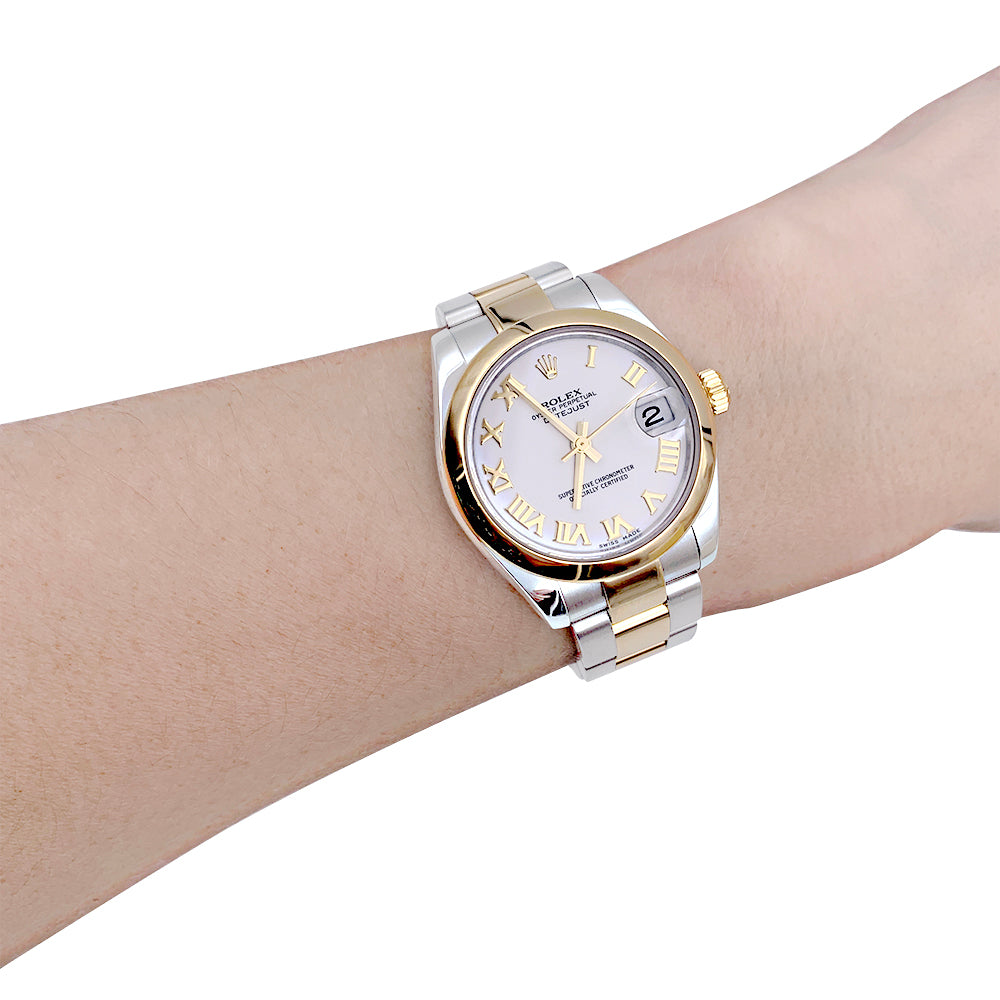 Rolex gold and steel Oyster Date watch