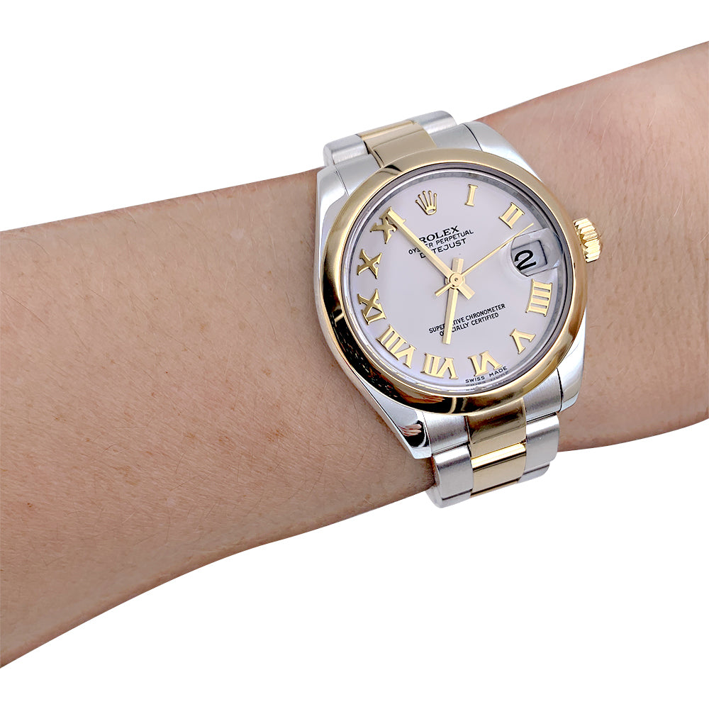 Rolex gold and steel Oyster Date watch