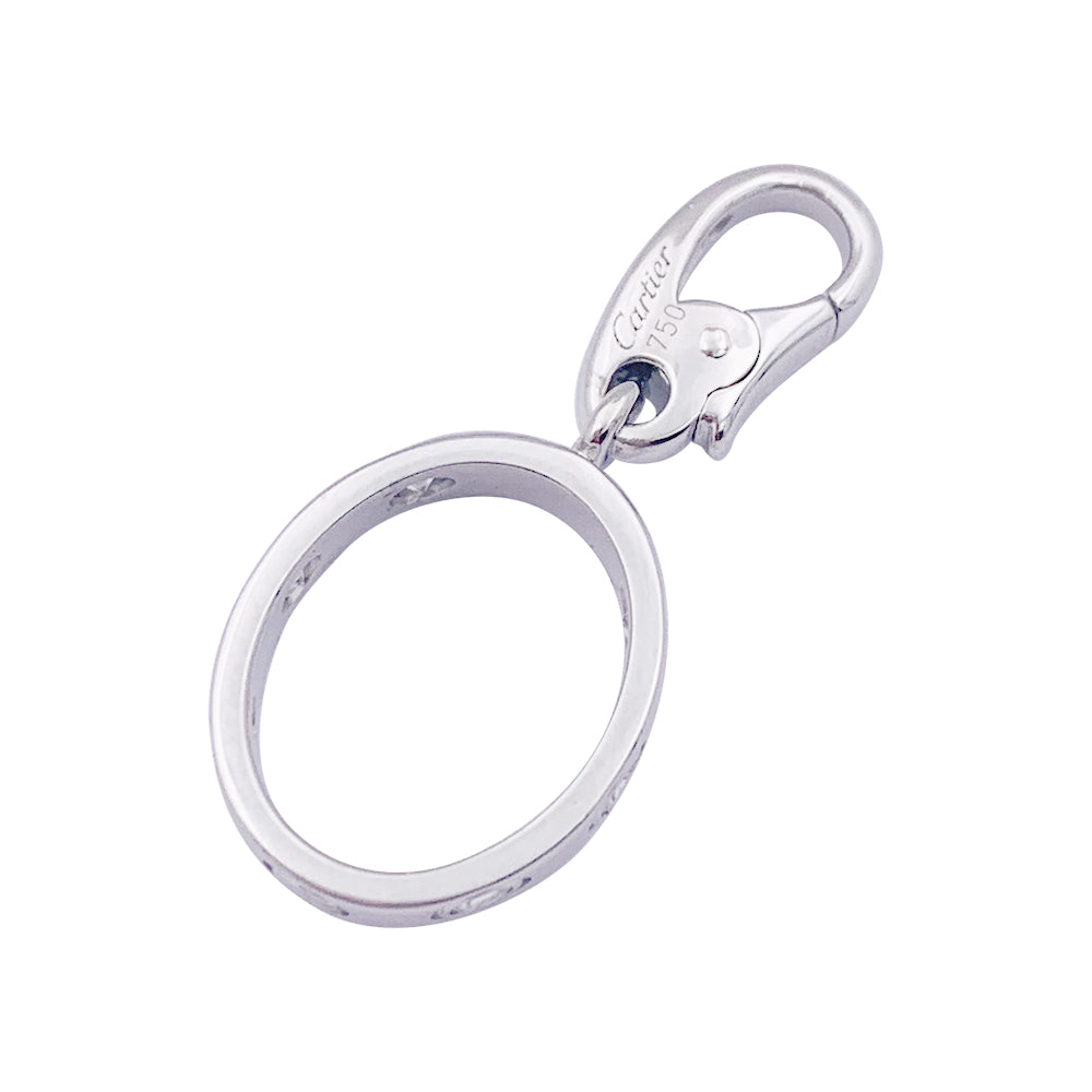 Cartier "Love" pendant, white gold, diamonds.