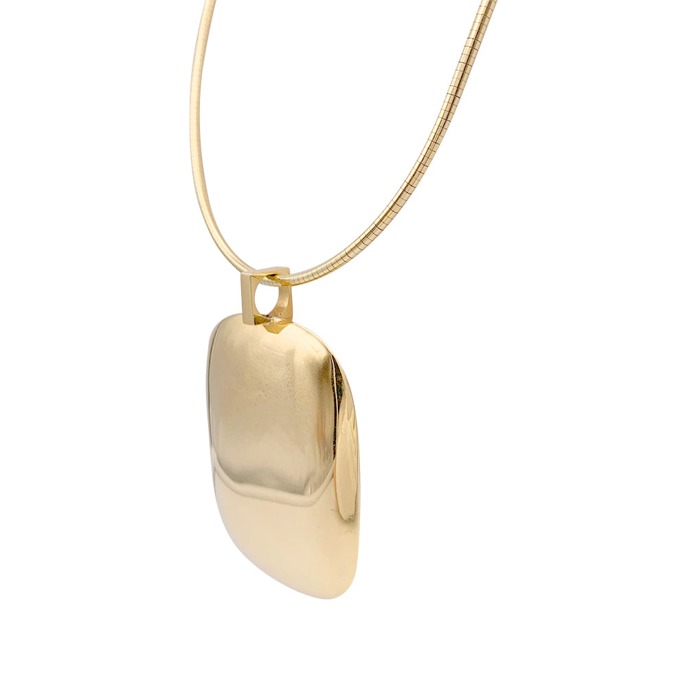 Important Dinh Van yellow gold pendant.
