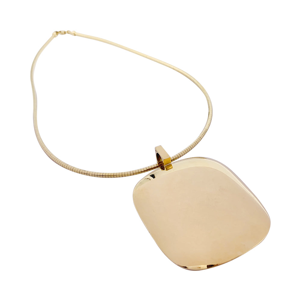 Important pendentif  Dinh Van or jaune.