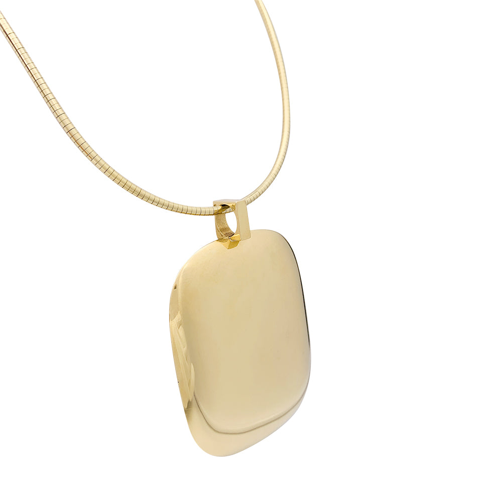 Important Dinh Van yellow gold pendant.