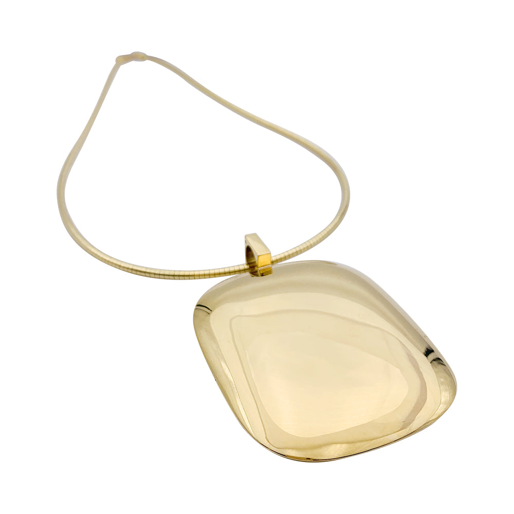 Important pendentif  Dinh Van or jaune.